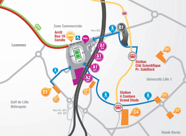 Parking Soprano - Parkings - Decathlon Arena - Stade Pierre Mauroy from 24 to 25 Jun 2023