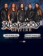 Réservez les meilleures places pour Rhapsody Of Fire - Petit Bain - Le 20 mars 2023
