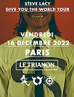 Réservez les meilleures places pour Steve Lacy - Le Trianon - Du 15 décembre 2022 au 16 décembre 2022