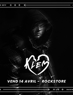 Réservez les meilleures places pour Klem - Le Rockstore - Le 14 avril 2023