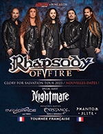 Réservez les meilleures places pour Rhapsody Of Fire + Nightmare - Ampli "la Route Du Son" - Le 23 mars 2023
