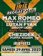 Book the best tickets for Irie Reggae Party - L'oasis -  April 29, 2023