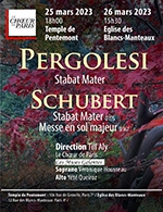 Book the best tickets for Pergolese-schubert : Stabat Mater - Eglise Notre-dame Des Blancs Manteaux -  March 26, 2023
