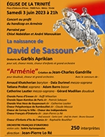 Book the best tickets for David De Sassoun - Eglise De La Trinité -  June 3, 2023