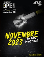 Réservez les meilleures places pour Moselle Open 2023 - Mercredi 08/11 - Les Arenes De Metz - Le 8 novembre 2023