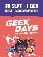 Réservez les meilleures places pour Geek Days Brest - Pass 2 Jours - Parc Des Expos Penfeld - Du 30 septembre 2023 au 1 octobre 2023