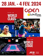 Book the best tickets for Open Sud De France - Sud De France Arena - From January 28, 2024 to February 4, 2024