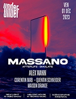 Réservez les meilleures places pour Under : Massano, Alex Wann - Warehouse - Le 1 décembre 2023