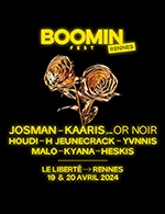 Book the best tickets for Boomin Fest - Rennes - Le Liberte - Rennes - From Apr 19, 2024 to Apr 20, 2024