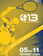 Book the best tickets for Open 13 Provence - Lundi - Palais Des Sports -  February 5, 2024