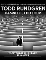 Billets Todd Rundgren - Alhambra Paris the 7 Sep 2026 - Concert